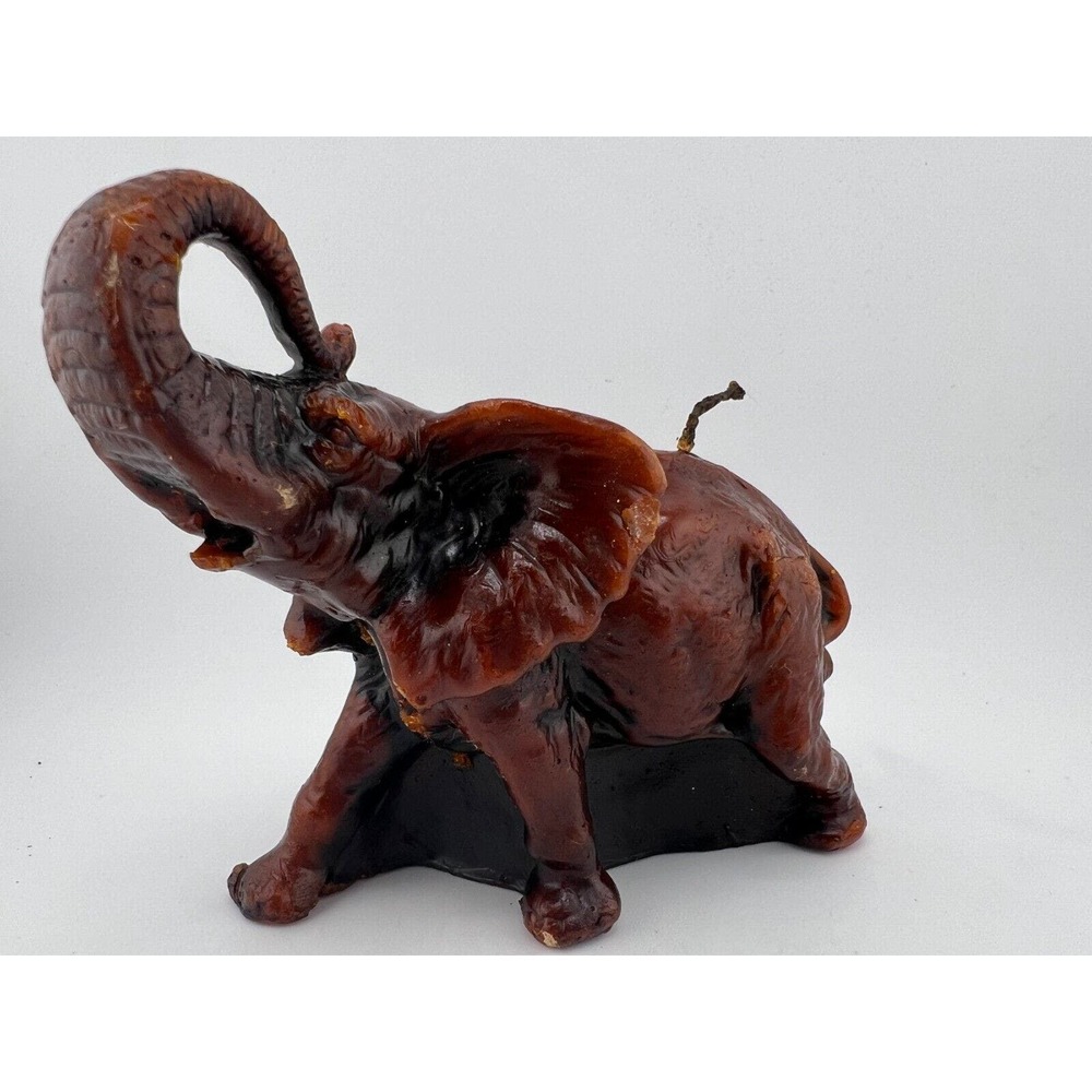 Vintage Brown Home Decorative Elephant Sculpture Statue Animal‎ Figurine